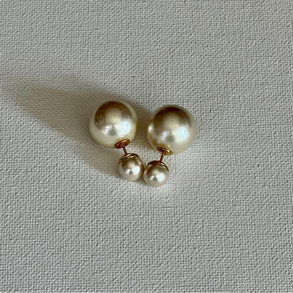 NWT Maison Miru Equilibrium Reversible Pearl Earrings - Picture 6 of 6